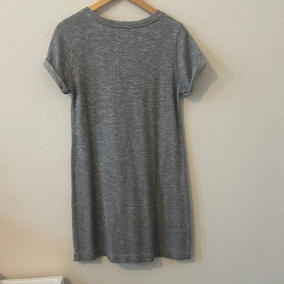 LOU & GREY women’s  sz s Short Sleeve Jersey grey shirt Dress - Picture 6 of 6